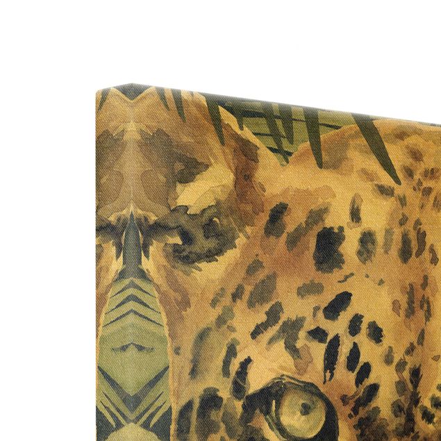 Leinwandbilder Leopard im Dschungel