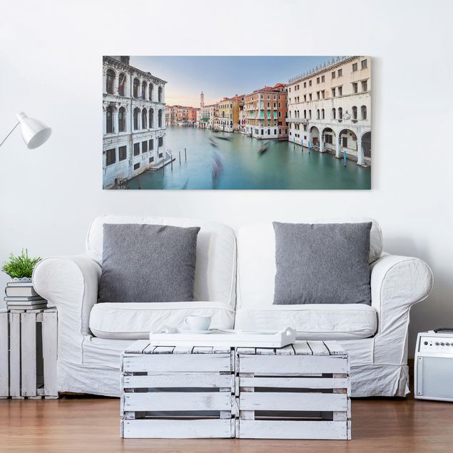 Leinwandbilder Italien Canale Grande Blick von der Rialtobrücke Venedig