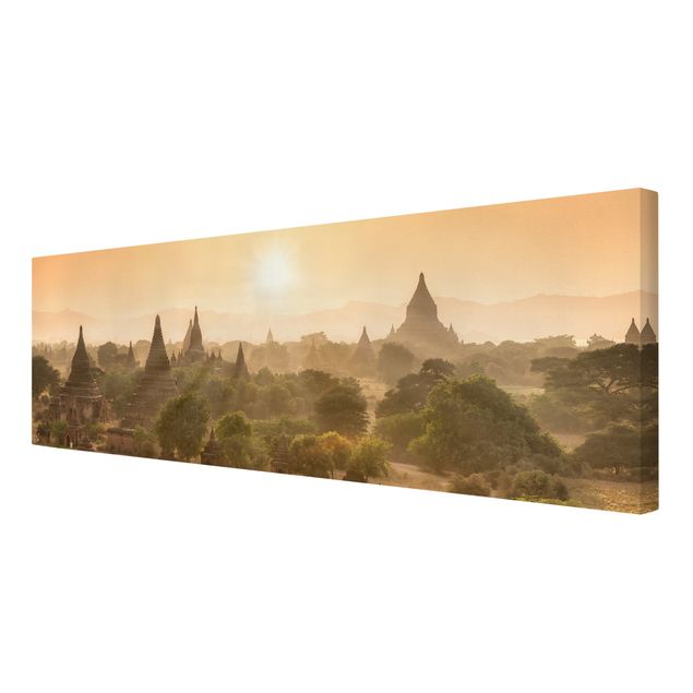 Leinwandbilder Naturmotive Sonnenuntergang über Bagan