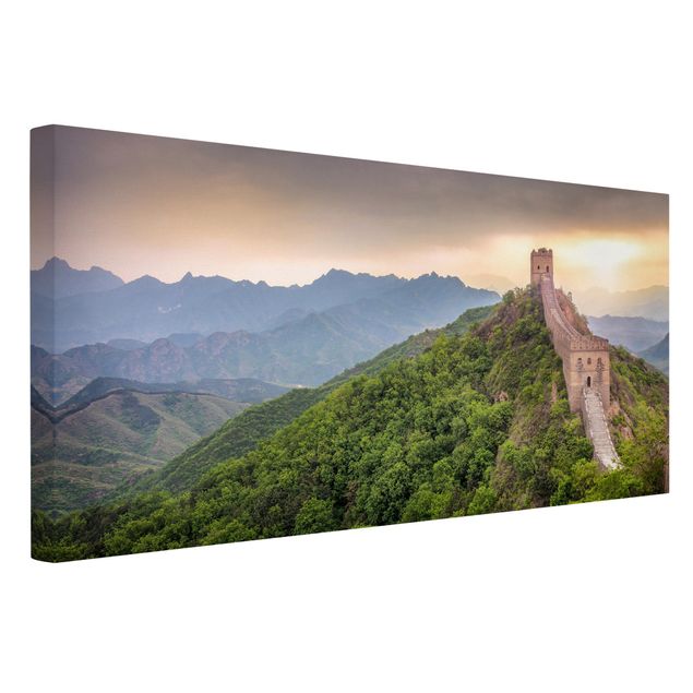Leinwandbilder Berge Die unendliche Mauer von China