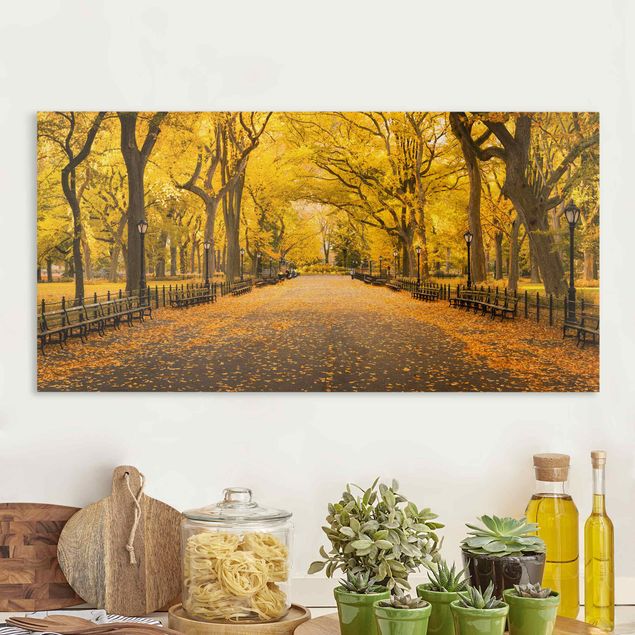 Wanddeko Küche Herbst im Central Park