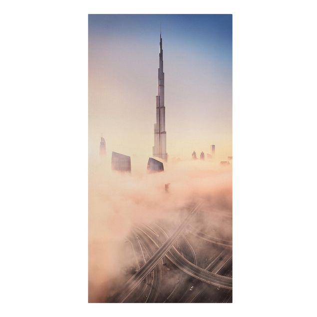 Skyline Leinwand Himmlische Skyline von Dubai