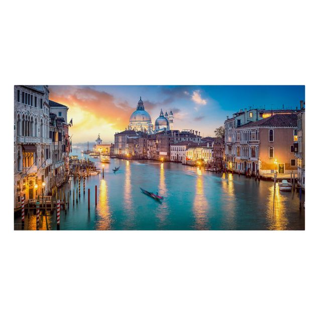 Meer Bilder auf Leinwand Sunset in Venice