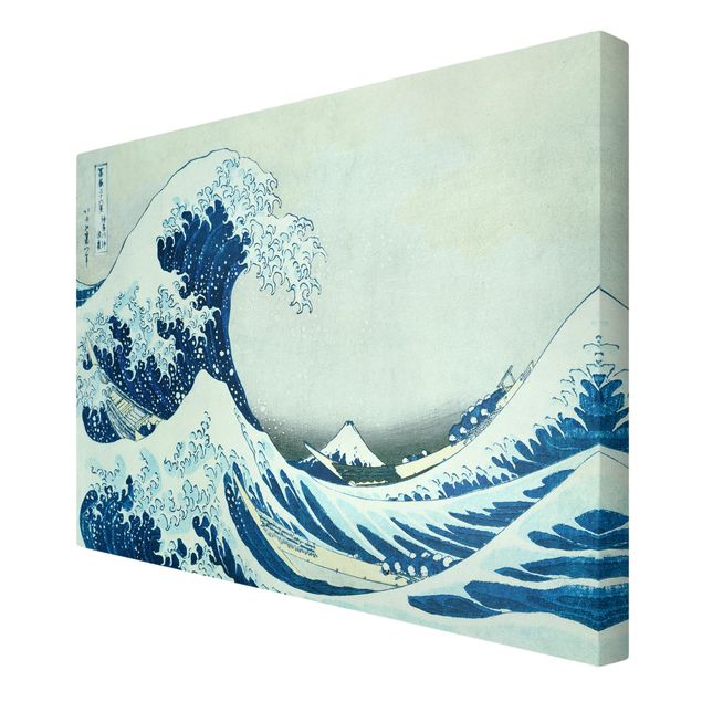 Kunstdruck Leinwand Katsushika Hokusai - Die grosse Welle von Kanagawa