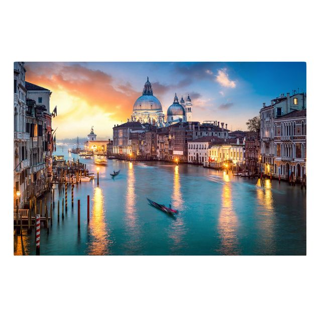 Leinwandbilder Meer Sunset in Venice