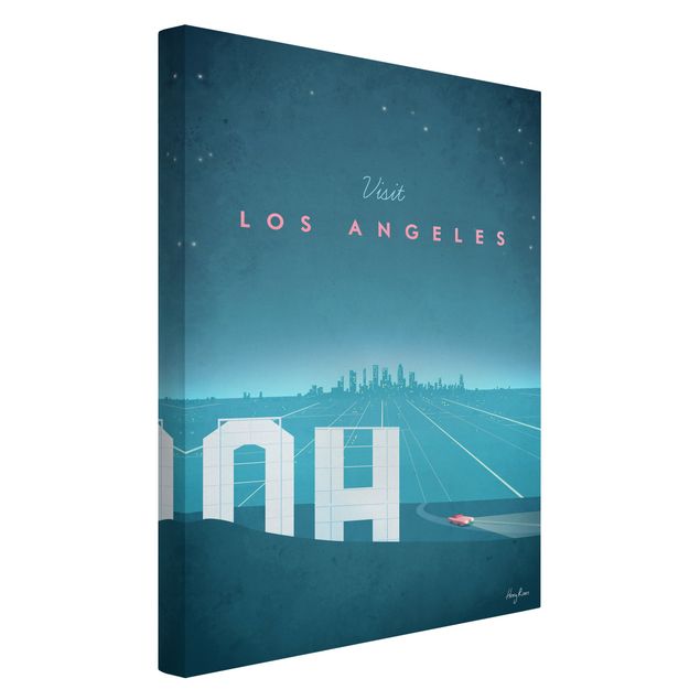 Kunstdrucke auf Leinwand Reiseposter - Los Angeles