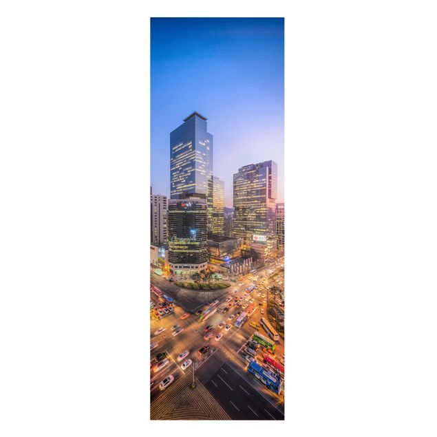 Wandbilder Autos Stadtlichter von Gangnam
