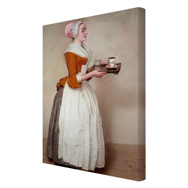 Leinwandbilder Kaffee Jean Etienne Liotard - Das Schokoladenmädchen