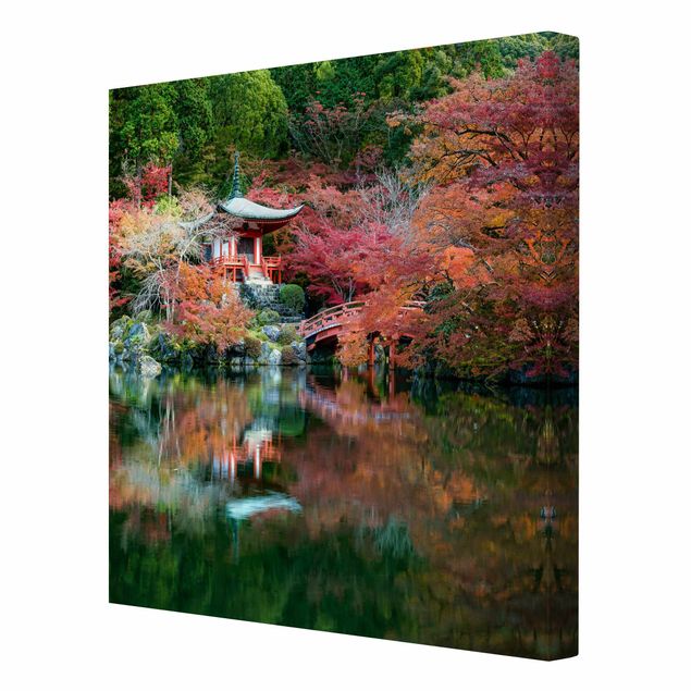 Wandbilder Rot Daigo ji Tempel im Herbst