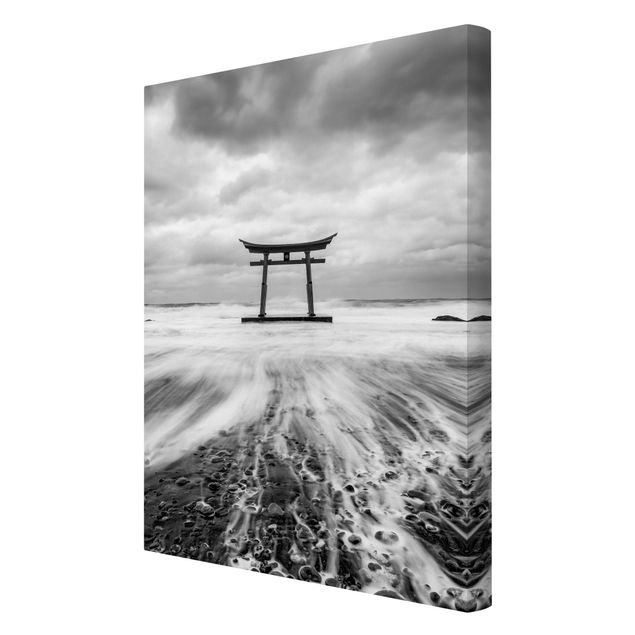 Wandbilder Architektur & Skyline Japanisches Torii im Meer