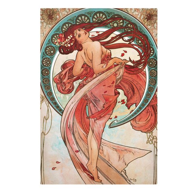 Wandbilder Kunstdrucke Alfons Mucha - Vier Künste - Der Tanz