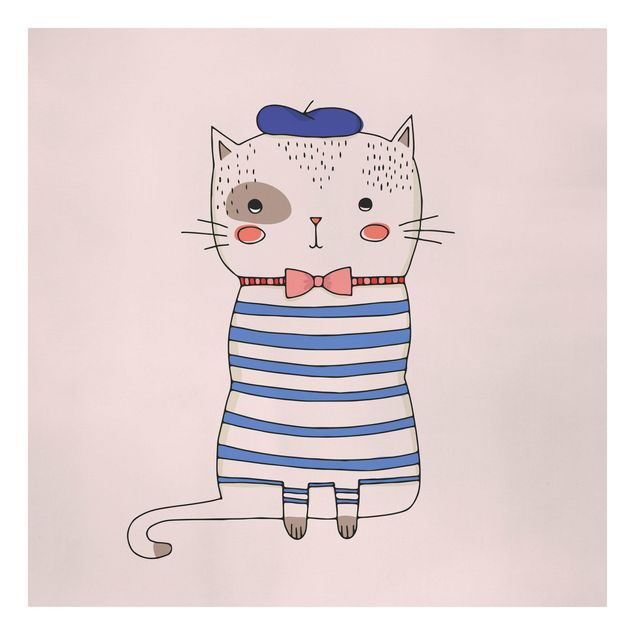 Wandbilder Kunstdrucke Katze in Frankreich