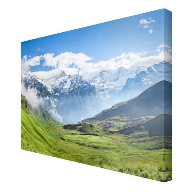 Leinwandbilder Naturmotive Schweizer Alpenpanorama