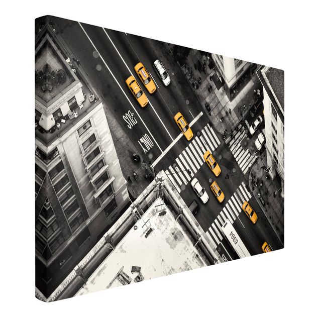 Leinwandbilder schwarz-weiß New York City Cabs