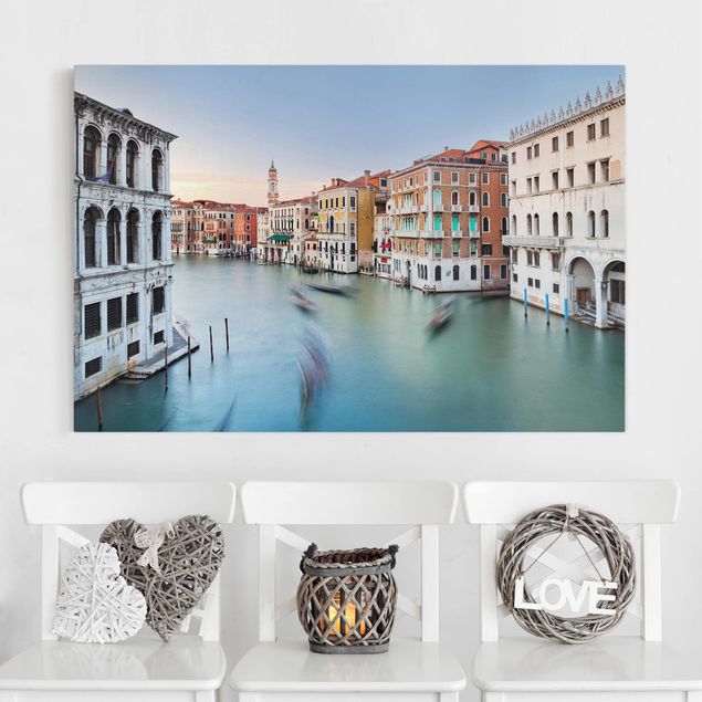 Wanddeko Küche Canale Grande Blick von der Rialtobrücke Venedig