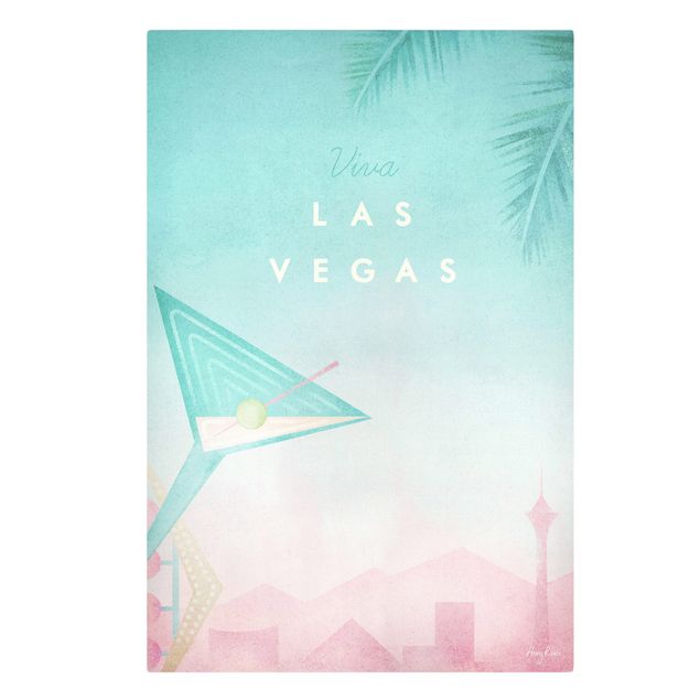 Wandbilder Türkis Reiseposter - Viva Las Vegas