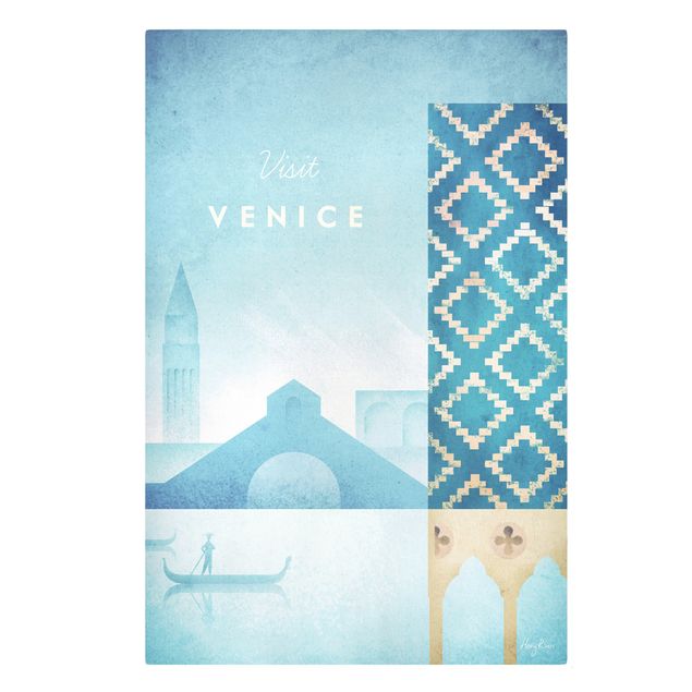 Skyline Leinwand Reiseposter - Venedig