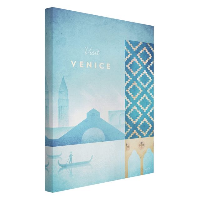 Kunstdrucke auf Leinwand Reiseposter - Venedig