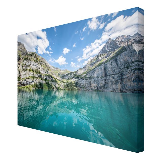 Leinwand Natur Traumhafter Bergsee