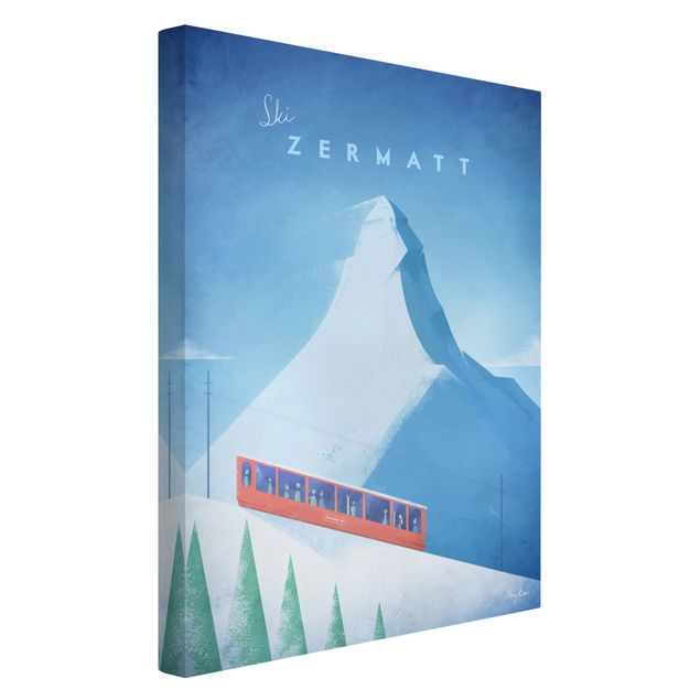 Wandbilder Berge Reiseposter - Zermatt