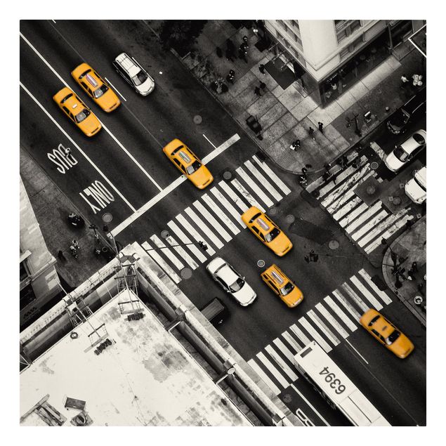 Skyline Leinwandbild New York City Cabs