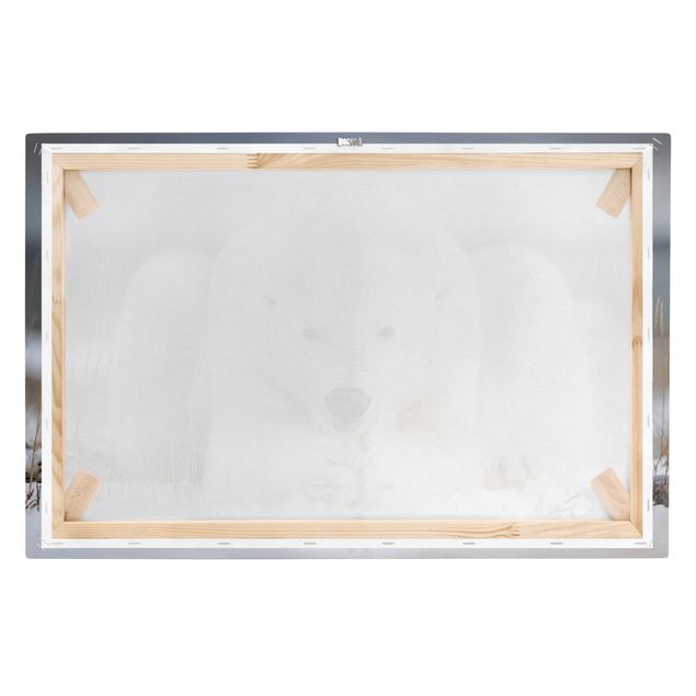 Leinwandbilder Nachdenklicher Eisbär