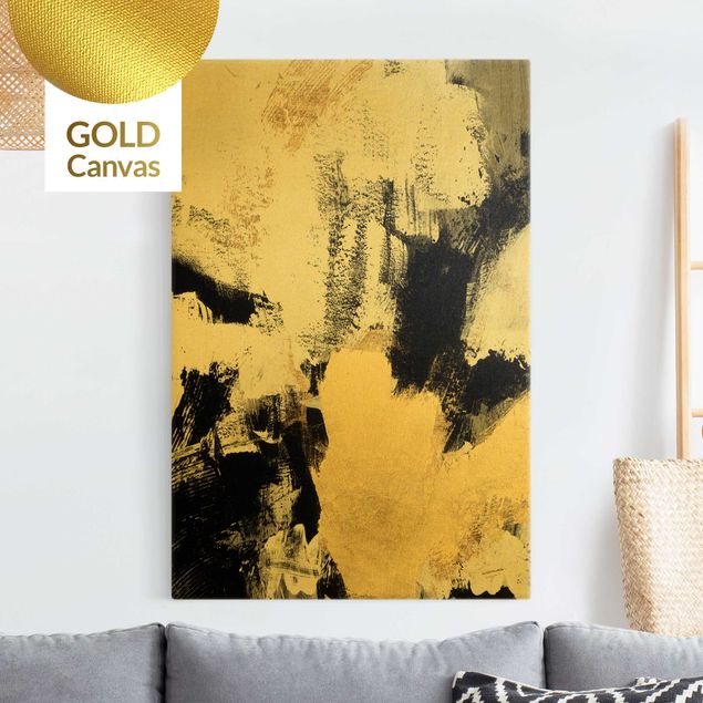 Wanddeko Küche Gold Collage