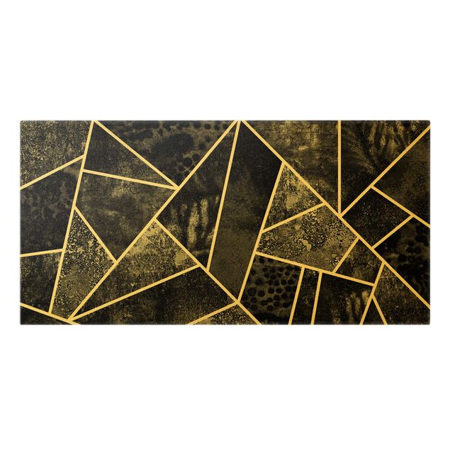 schöne Bilder Goldene Geometrie - Graue Dreiecke