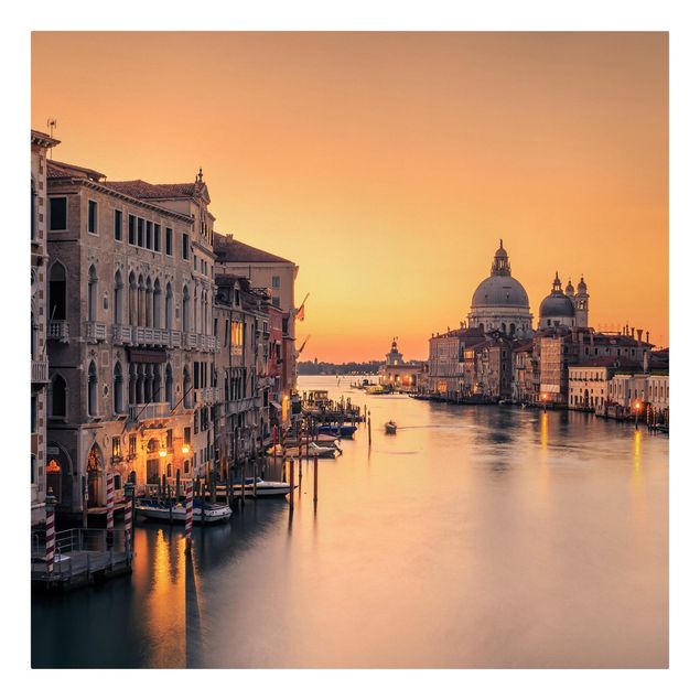Skyline Leinwandbild Goldenes Venedig