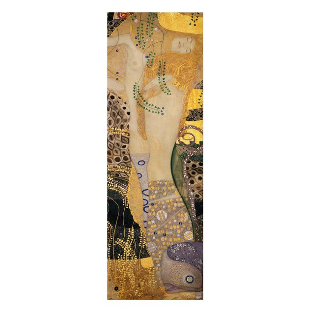 Leinwand Kunst Gustav Klimt - Wasserschlangen I