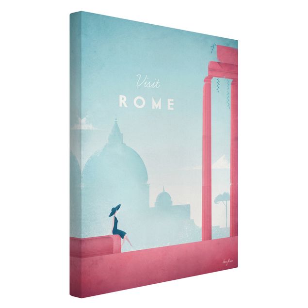 Kunstdrucke auf Leinwand Reiseposter - Rom