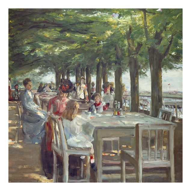 Wandbilder Landschaften Max Liebermann - Terrasse des Restaurants Jacob