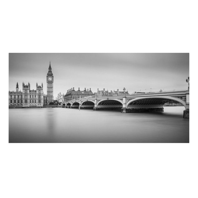 Leinwandbilder Städte Westminster Brücke und Big Ben