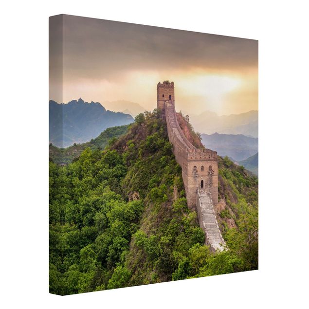 Leinwandbilder Berge Die unendliche Mauer von China