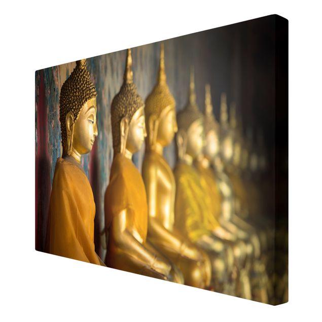 Wandbilder Architektur & Skyline Goldene Buddha Statuen
