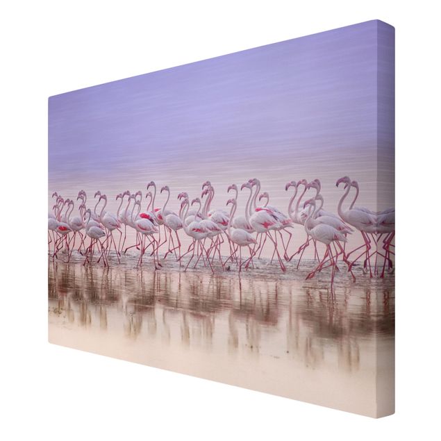 Wandbilder Rosa Flamingo Party
