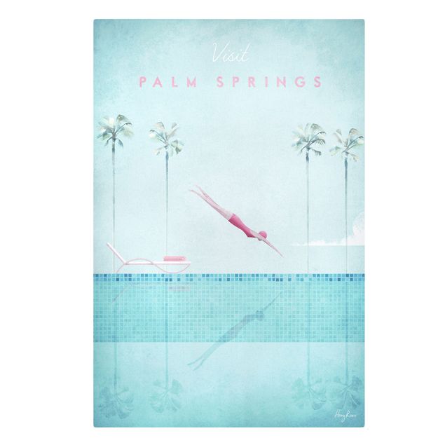 Wandbilder Türkis Reiseposter - Palm Springs