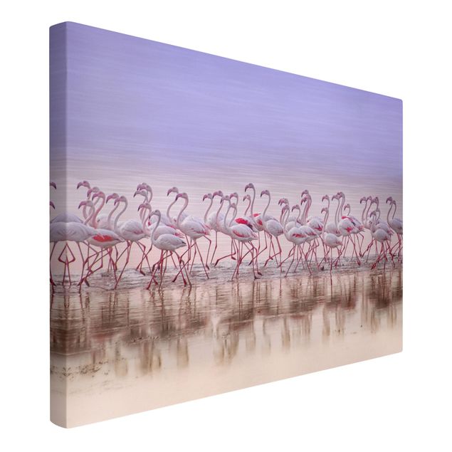 Wandbilder Modern Flamingo Party