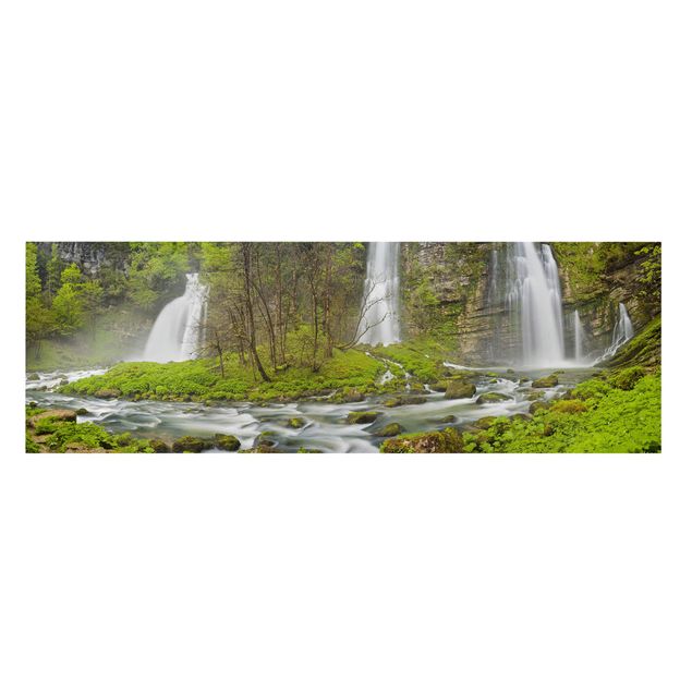 Wandbilder Natur Wasserfälle Cascade de Flumen