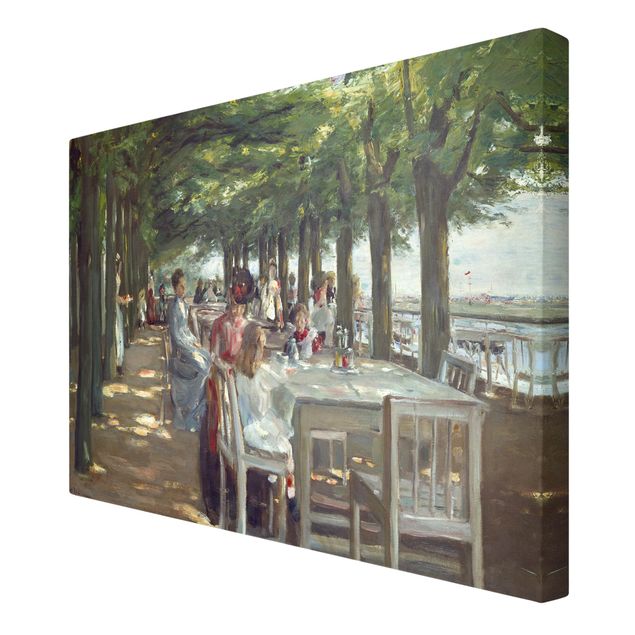 Kunstdrucke auf Leinwand Max Liebermann - Terrasse des Restaurants Jacob