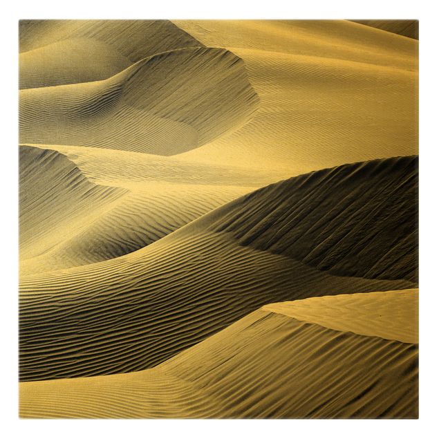 Wandbilder Natur Wellenmuster im Wüstensand