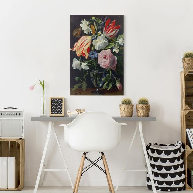 Blumenbilder auf Leinwand Daniel Seghers - Vase mit Blumen