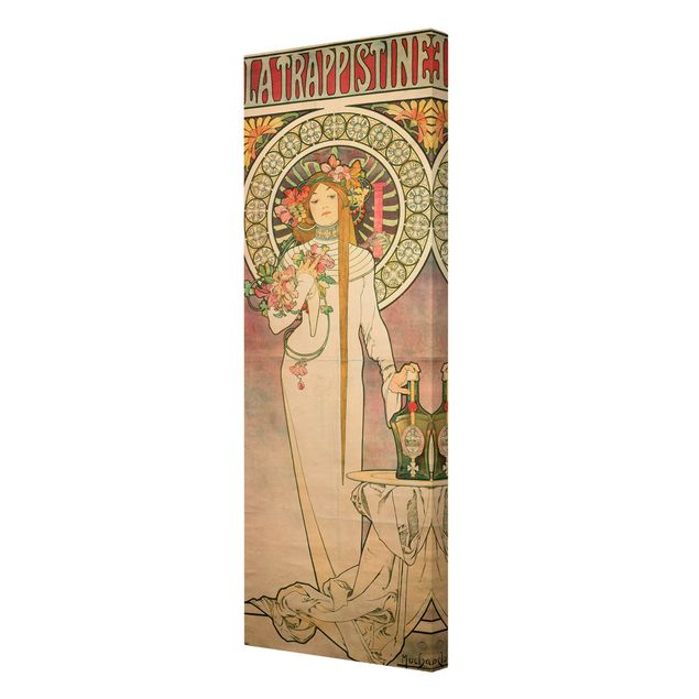 Wandbilder Kunstdrucke Alfons Mucha - Werbeplakat für La Trappistine