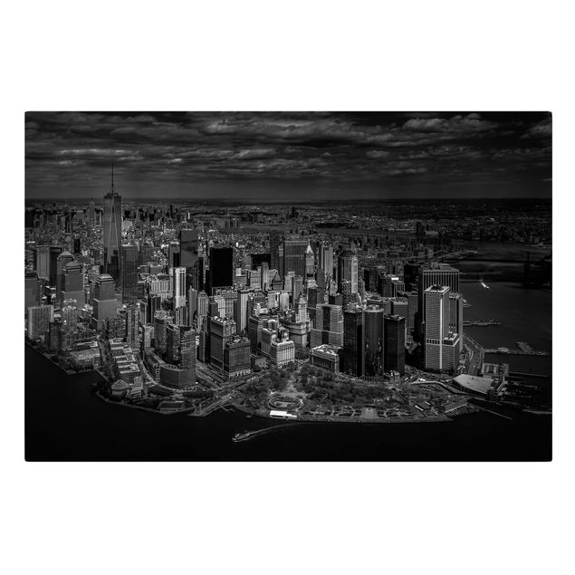 Skyline Leinwand New York - Manhattan aus der Luft