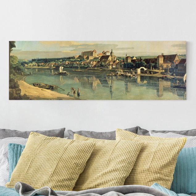 expressionistische Kunstdrucke Bernardo Bellotto - Blick auf Pirna