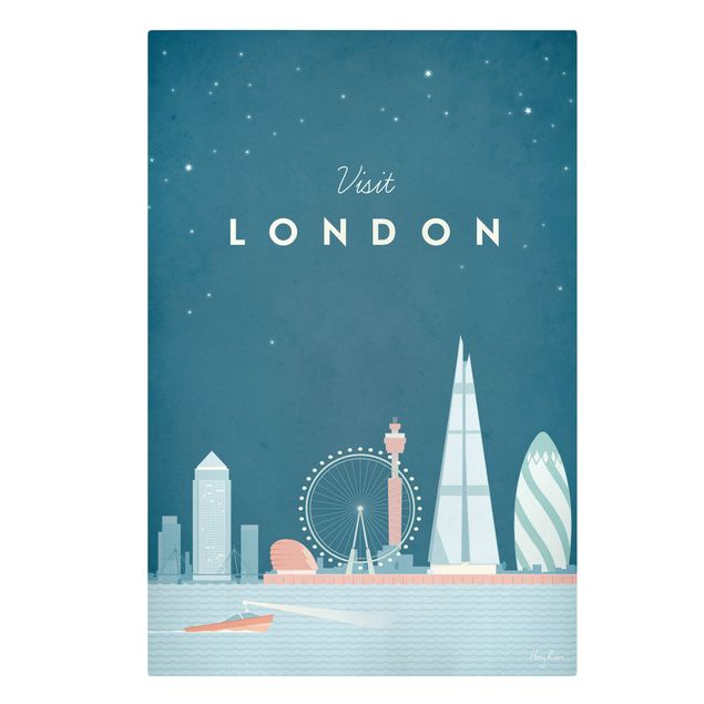 Skyline Leinwandbild Reiseposter - London