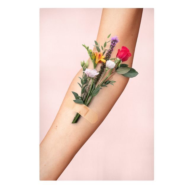 Wandbilder Blumen Arm mit Blumen