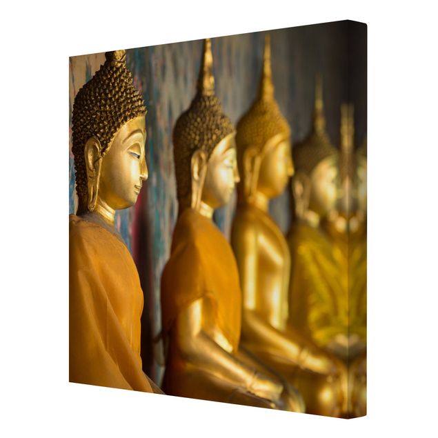 Wandbilder Architektur & Skyline Goldene Buddha Statuen