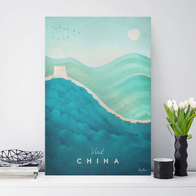 Leinwand Asien Reiseposter - China