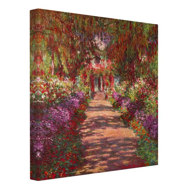 Wandbilder Bäume Claude Monet - Weg in Monets Garten in Giverny